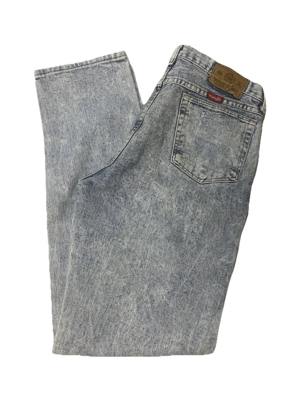 Vintage Wrangler Acid Wash Denim Jeans Size 30/32 Made In The USA